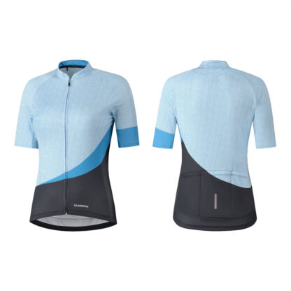 Jersey Ciclismo De Mujer Shimano Mizuki (Aqua/Gray) - Image 3