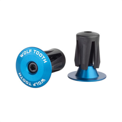 Tapones Wolf Tooth Alloy Bar End Plugs Set Of 2 (Blue)