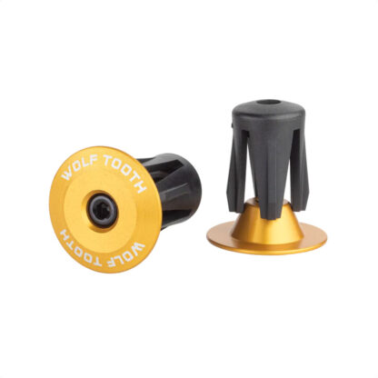 Tapones Wolf Tooth Alloy Bar End Plugs Set Of 2 (Gold)