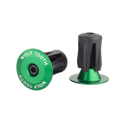 Tapones Wolf Tooth Alloy Bar End Plugs Set Of 2 (Green)