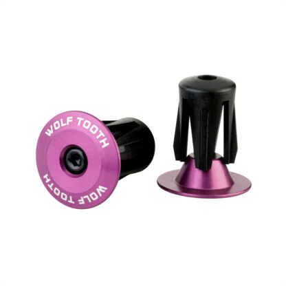 Tapones Wolf Tooth Alloy Bar End Plugs Set Of 2 (Purple)