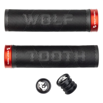 Puños Grip Wolf Tooth Echo Lock-On Grips (Red)