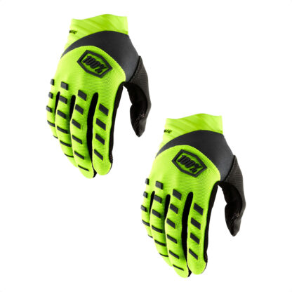 Guantes 100% Ride100percent Airmatic 2023 (Yellow Fluo/Black) - Image 2