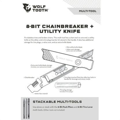 Multiherramienta Wolf Tooth 8-Bit Chainbreaker + Utility Knife - Image 3