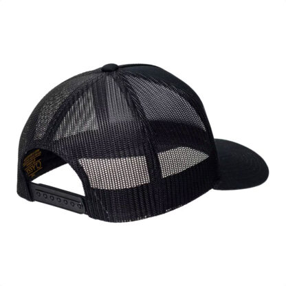 Gorra Trucker Wolf Tooth Logo Flat Bill Hat (Black) - Image 3