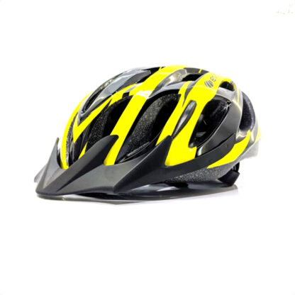 Casco Bicicleta Evol Kacu Con Visera Removible (Negro/Amarillo)