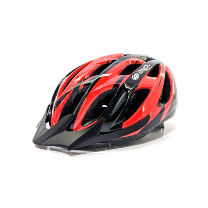 Casco Bicicleta Evol Kacu Con Visera Removible (Rojo/Negro)
