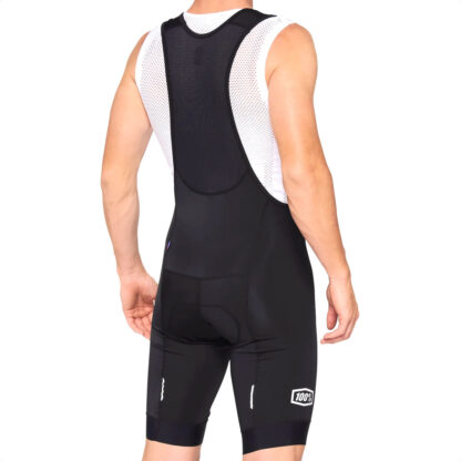 Calza Ciclismo Tirador 100% Exceeda Bib Shorts (Black/White) - Image 2