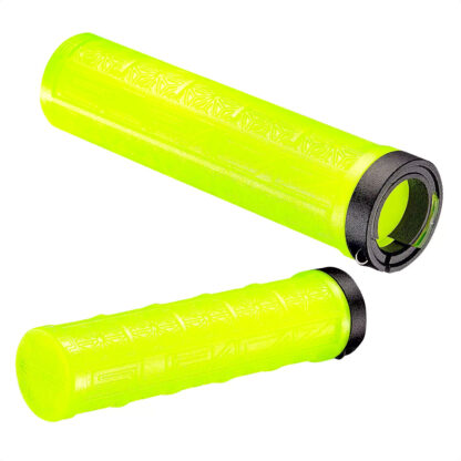 Puños Grip Supacaz Grizips Rubber Lock-on Ring (Neon Yellow)