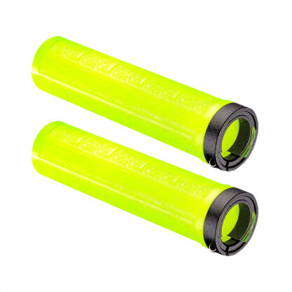 Puños Grip Supacaz Grizips Rubber Lock-on Ring (Neon Yellow) - Image 2