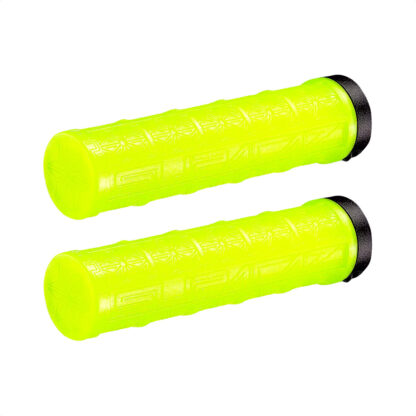 Puños Grip Supacaz Grizips Rubber Lock-on Ring (Neon Yellow) - Image 3