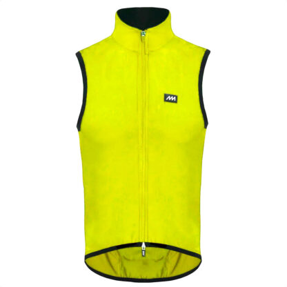 Chaleco Rompeviento Ciclismo Magenta Pocket (Amarillo Fluo)