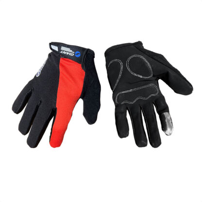 Guantes Ciclismo Dedos Largos Road Pro Gel Glove (Negro/Rojo) - Image 3