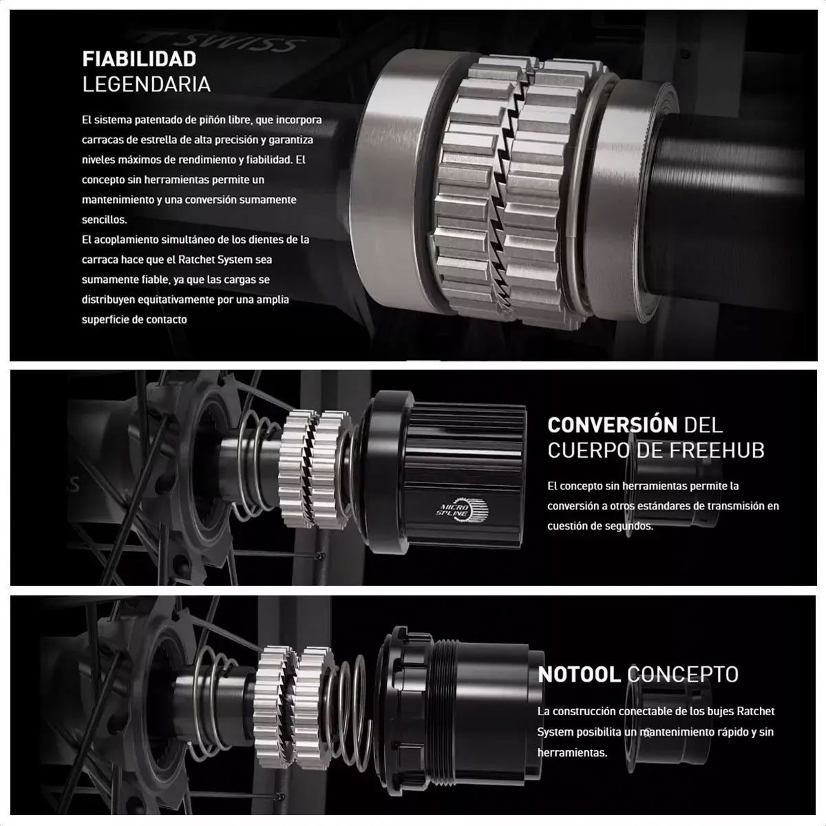 Maza Trasera DT Swiss 350 Classic 6t 28h Boost (Sram XD) - Imagen 3