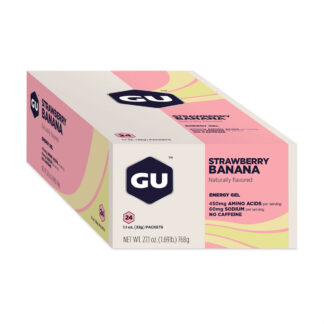 Gu Energy Gel Caja X24 (Strawberry Banana - Sin Cafeína)