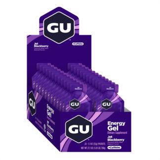 Gu Energy Gel Caja x24 (Jet Blackberry - 40mg Cafeína)