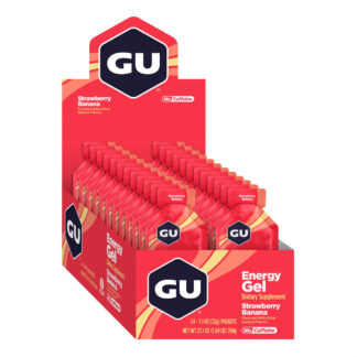 Gu Energy Gel Caja x24 (Strawberry Banana - Sin Cafeína)