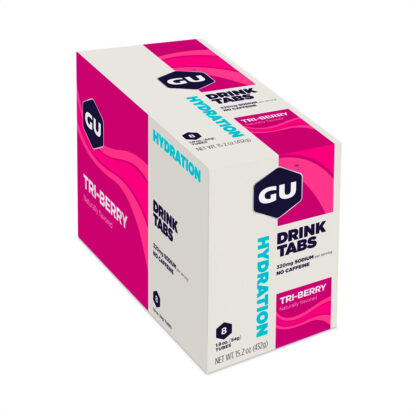 Gu Hydration Drink Tabs 320mg Sodio Hidratación Caja X8 (Tri-Berry)