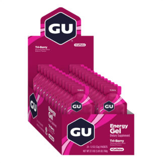 Gu Energy Gel Caja x24 (Tri-Berry - 20mg Cafeína)