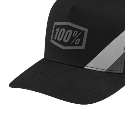 Gorra 100% One Hundred Percent CORNERSTONE X-Fit Snapback (Black/Grey) - Image 2
