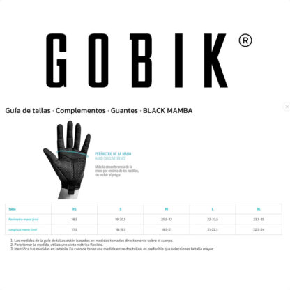 Guantes Dedos Cortos Gobik BLACK MAMBA Unisex (Darkness) - Image 3