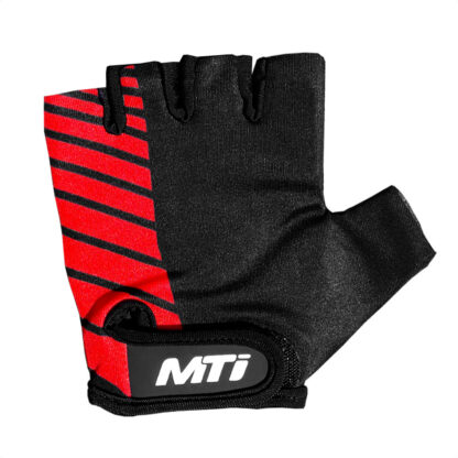 Guantes Ciclismo Dedos Cortos Mti Cross Tech (Negro/Rojo) - Image 2