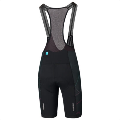 Calza Corta Con tiradores Shimano Team Bib Shorts (Black) - Image 2