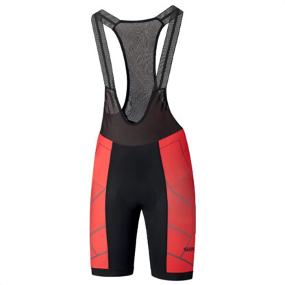 Calza Corta Con tiradores Shimano Team Bib Shorts (Red)