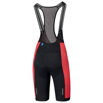 Calza Corta Con tiradores Shimano Team Bib Shorts (Red) - Image 2