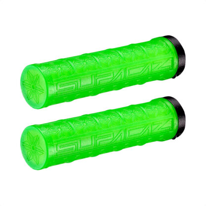 Puños Grip Supacaz Grizips Rubber Lock-on Ring (Neon Green) - Image 3