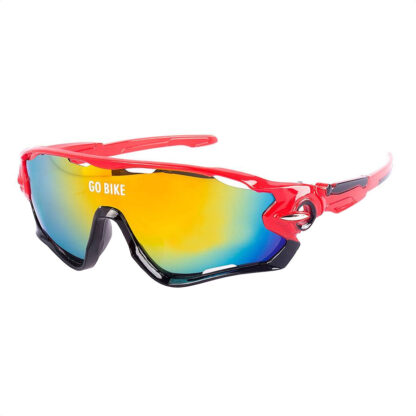 Lentes De Sol Ciclismo Go Bike Jaw (Espejado/Rojo/Negro)