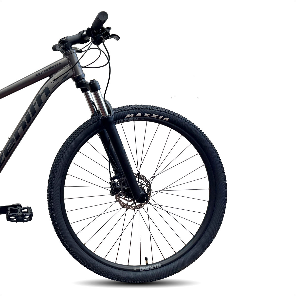 Bicicleta MTB Zenith Andes Comp - 2x9v - R29 (Gris Mate/Negro) - Image 3
