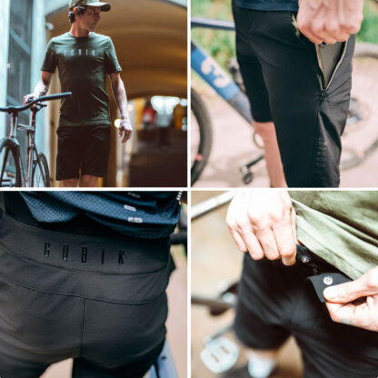 Bermuda Shorts Gobik COMMUTER Hombre (Black) - Image 3