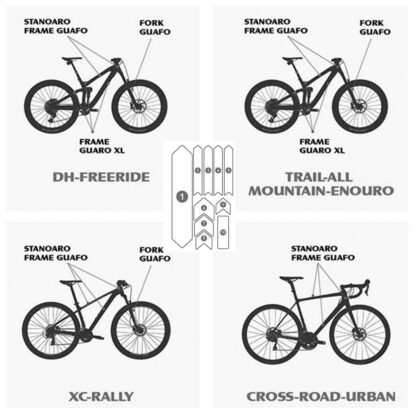 Protector Cuadro Bicicleta Enlee 3D Stereo Frame Guard (Clear) - Image 3