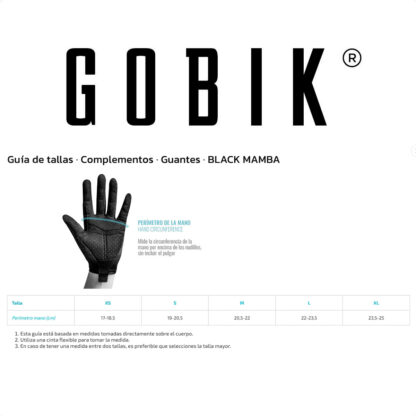 Guantes Dedos Cortos Gobik BLACK MAMBA 2.0 Unisex (Black) - Image 4