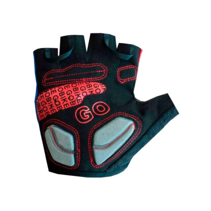 Guantes Ciclismo Dedos Cortos Go Bike SP34517 (Negro/Gris/Rojo) - Image 3