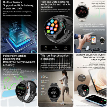 Reloj Smartwatch Deportivo iGPSport LW10 (Titanium Silver) - Image 2