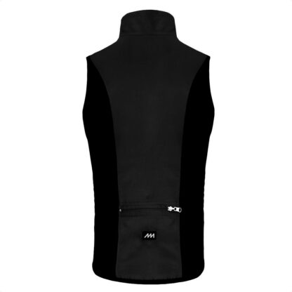 Chaleco Rompeviento Ciclismo Magenta Pocket (Fundamental Negro) - Image 2