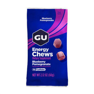 Gu Energy Chews Gomitas (Blueberry Pomegranate - Sin Cafeína)