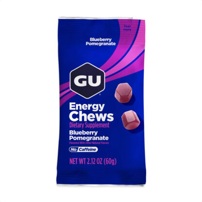Gu Energy Chews Gomitas (Blueberry Pomegranate - Sin Cafeína)