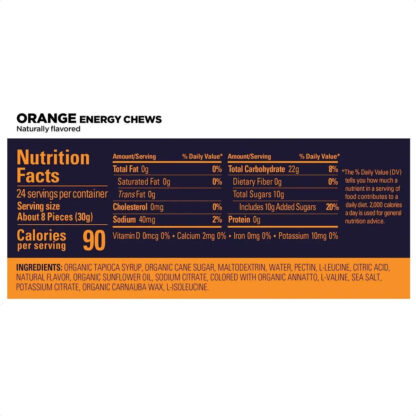 Gu Energy Chews Gomitas (Orange - Sin Cafeína) - Image 2