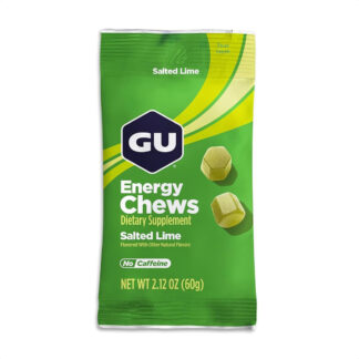 Gu Energy Chews Gomitas (Salted Lime - 35mg Cafeína)