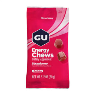 Gu Energy Chews Gomitas (Strawberry - 20mg Cafeína)