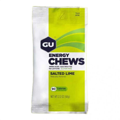 Gu Energy Chews Gomitas (Salted Lime - 35mg Cafeína)