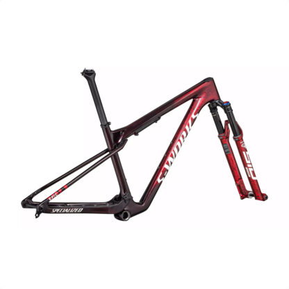 Cuadro S-Works Epic World Cup Frameset (Gloss Red Tint/Flake Silver Granite/Metallic White Silver) - Image 3