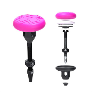 Muc-off Stealth Tubeless Tag Holder With Black 44mm Tubeless Valves