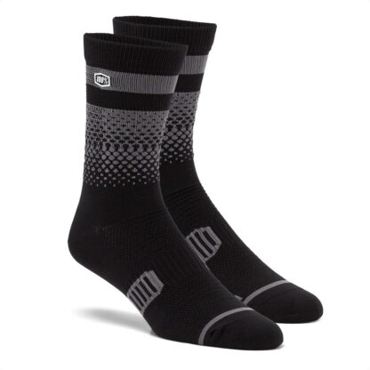 Medias Ciclismo 100% Percent ADVOCATE Performance MTB Socks (Black/Charcoal)