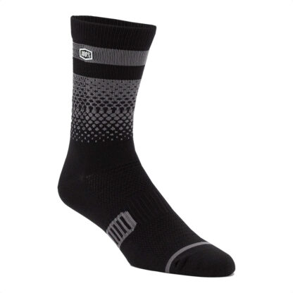 Medias Ciclismo 100% Percent ADVOCATE Performance MTB Socks (Black/Charcoal) - Image 2