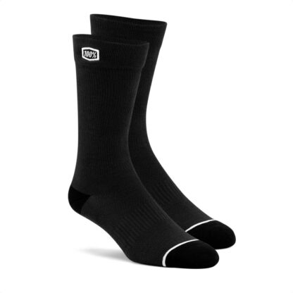 Medias Ciclismo 100% Percent SOLID Casual Socks (Black)