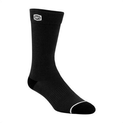 Medias Ciclismo 100% Percent SOLID Casual Socks (Black) - Image 2